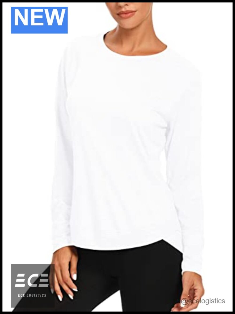 Womens Long Sleeve Workout Shirt Yoga Running Gym Athletic Top